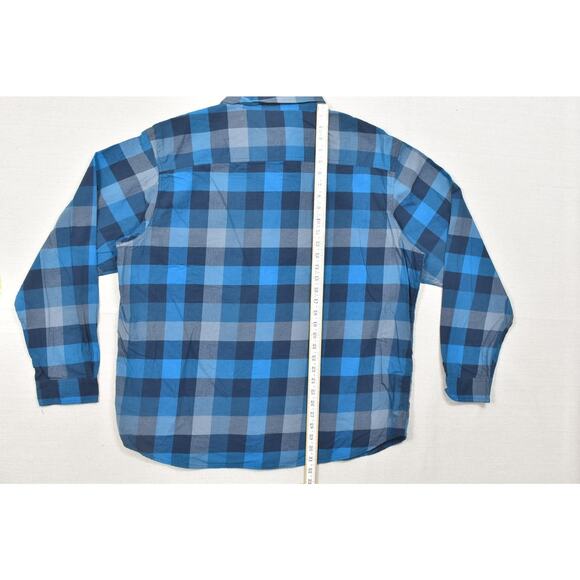 NEW Columbia Men's XXL/2TG Blue Plaid Button Down Whispering Bluffs Shirt - Picture 4 of 8